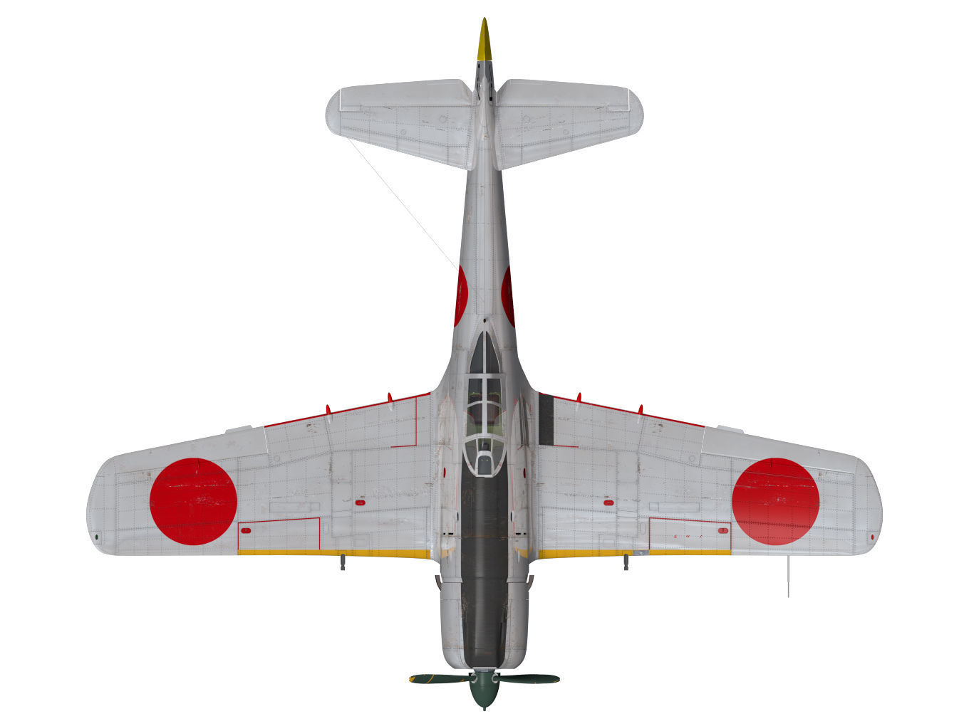 Nakajima Ki-84 Hayate 3D model_13