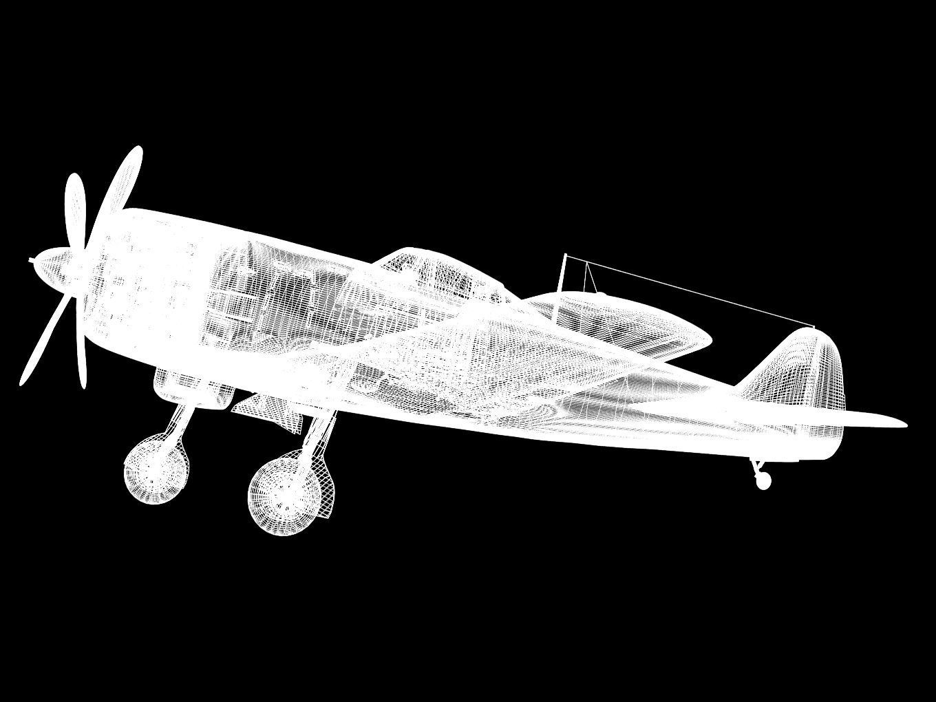 Nakajima Ki-84 Hayate 3D model_17