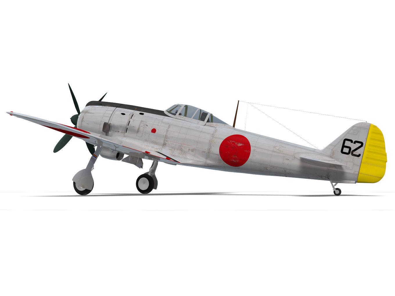 Nakajima Ki-84 Hayate 3D model_7