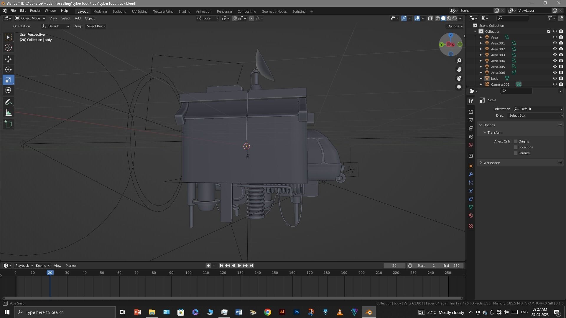 Food Truck 3D model_23