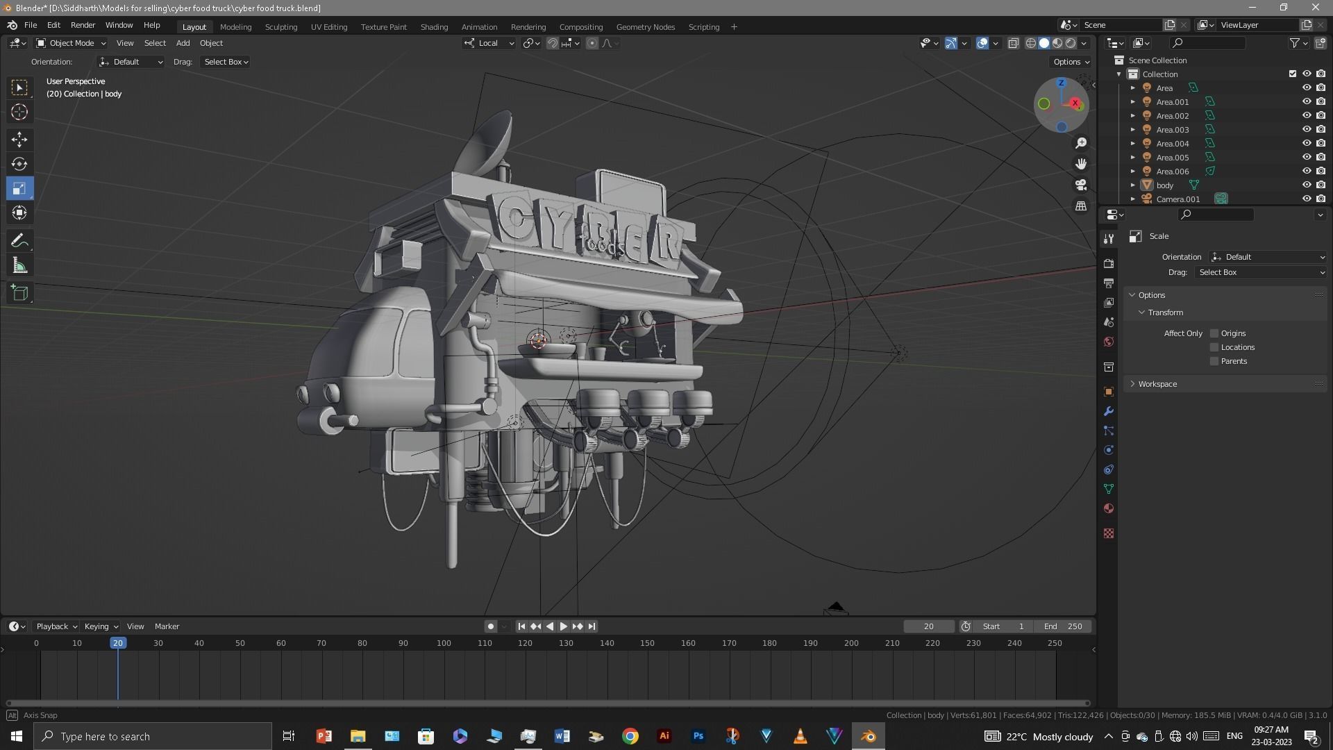 Food Truck 3D model_15