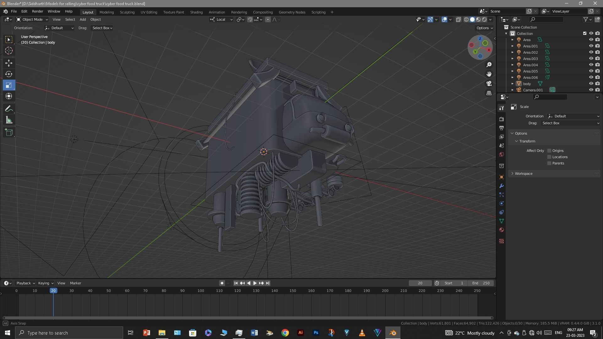 Food Truck 3D model_21