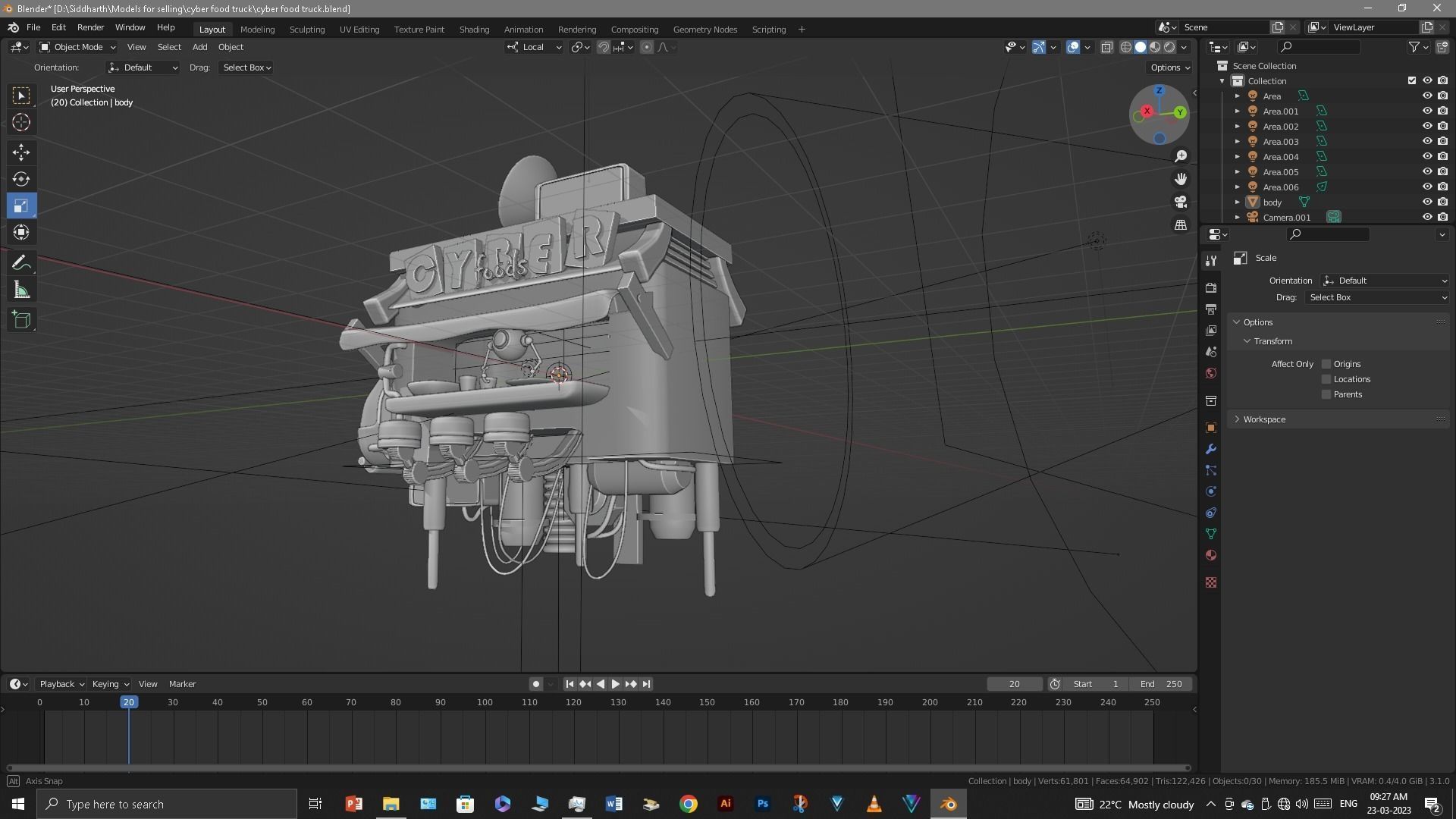 Food Truck 3D model_11