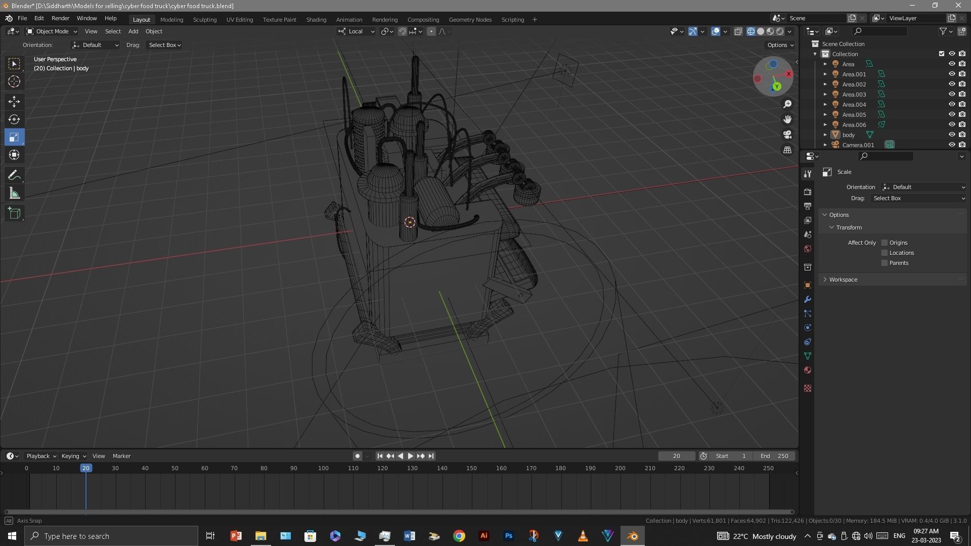 Food Truck 3D model_35