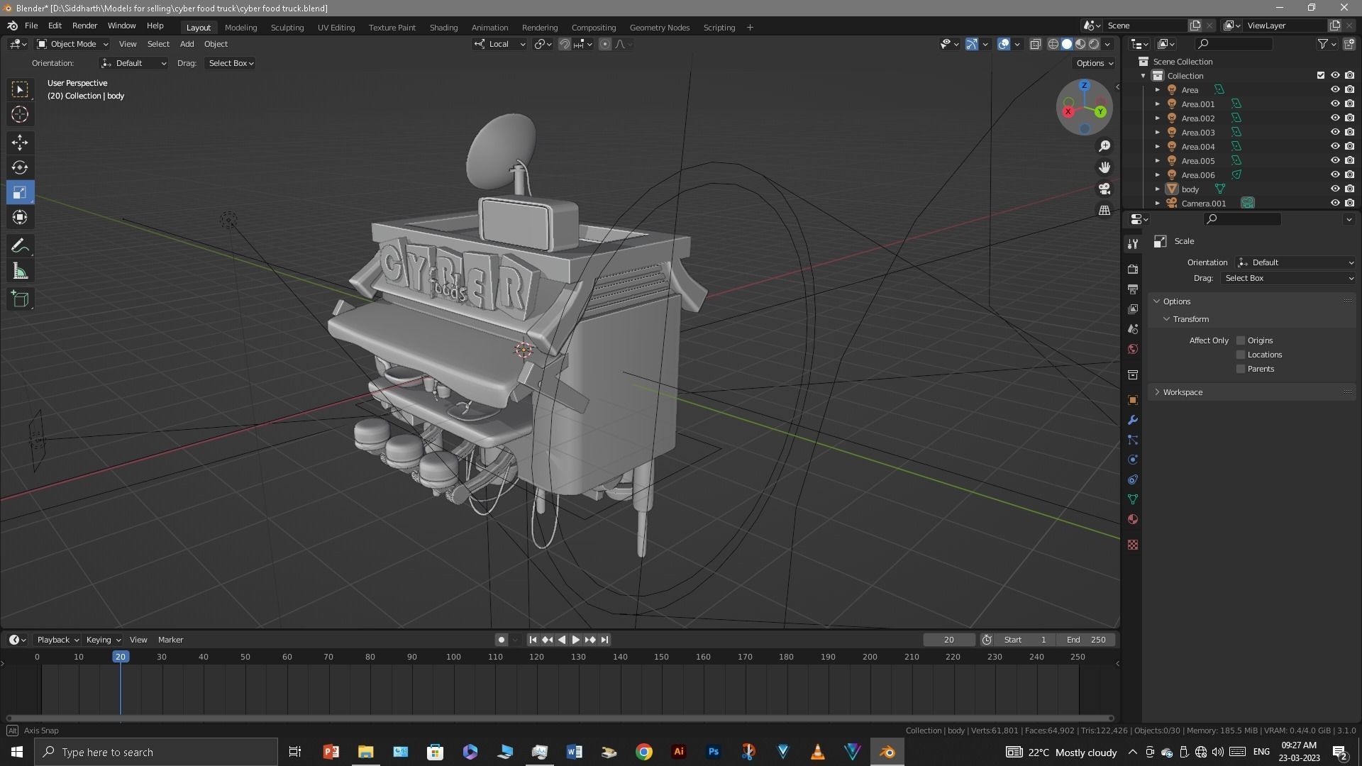 Food Truck 3D model_26