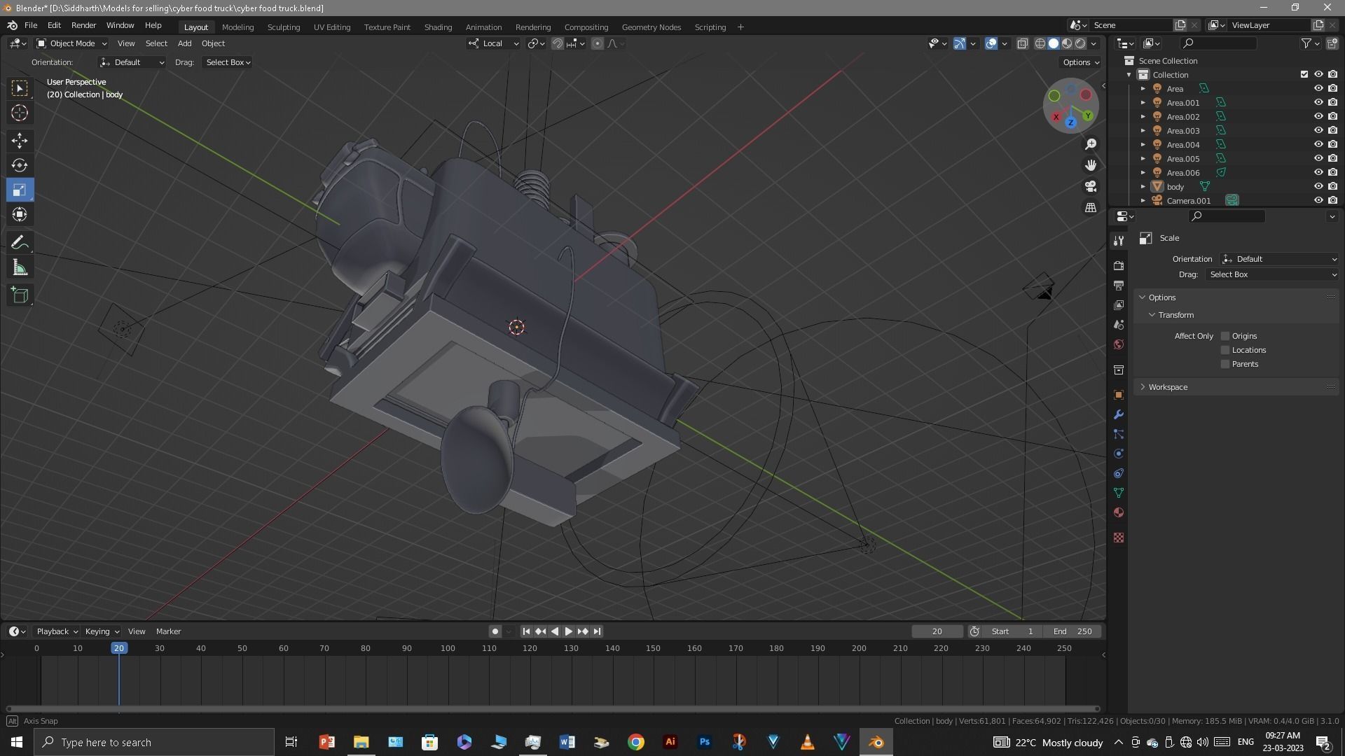 Food Truck 3D model_16