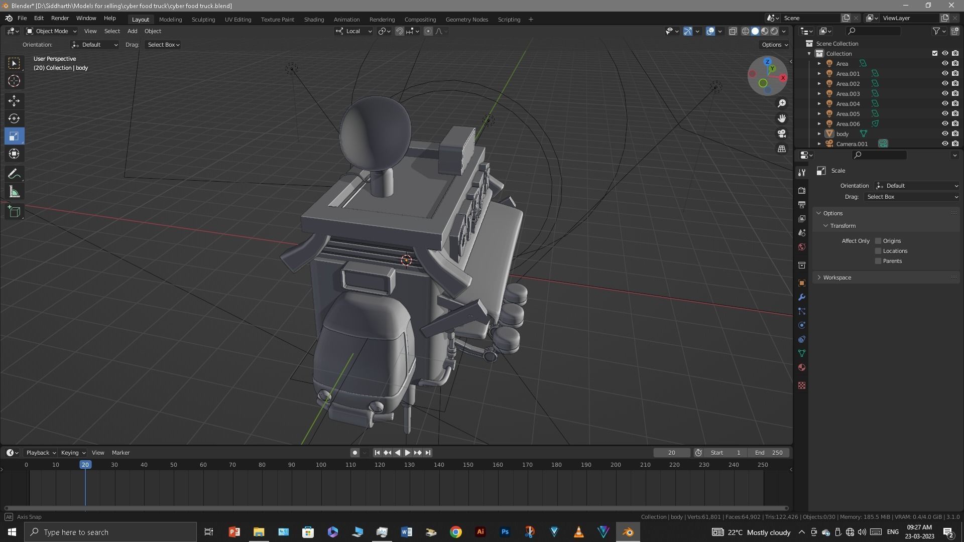 Food Truck 3D model_9