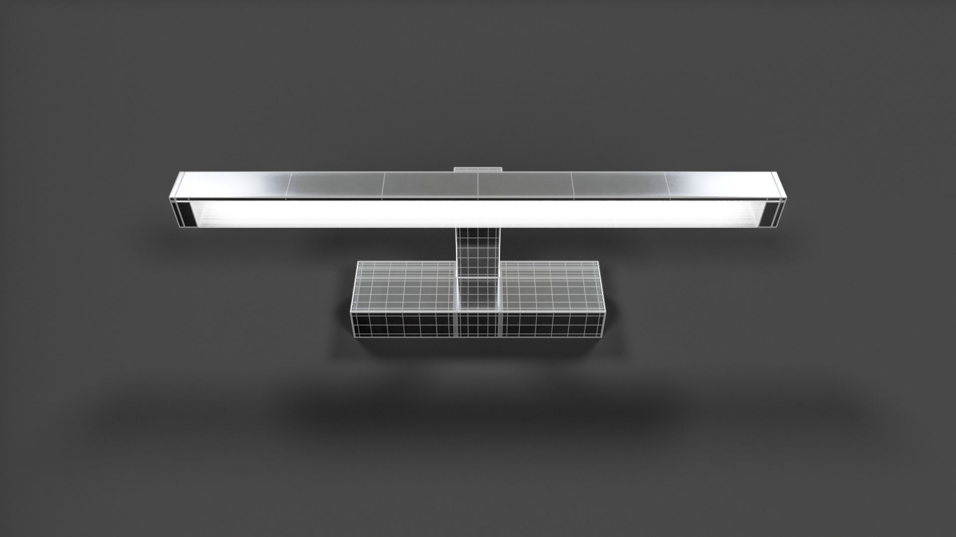 Bathroom Wall Light V02 - High Poly 3D model_1