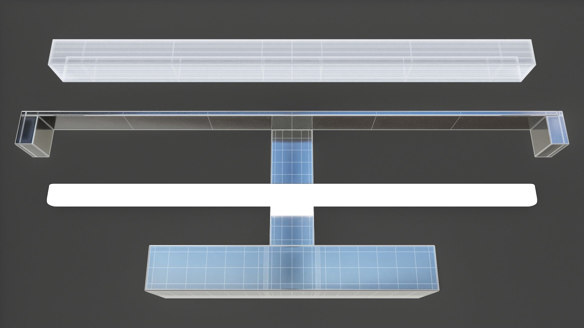 Bathroom Wall Light V02 - High Poly 3D model_3