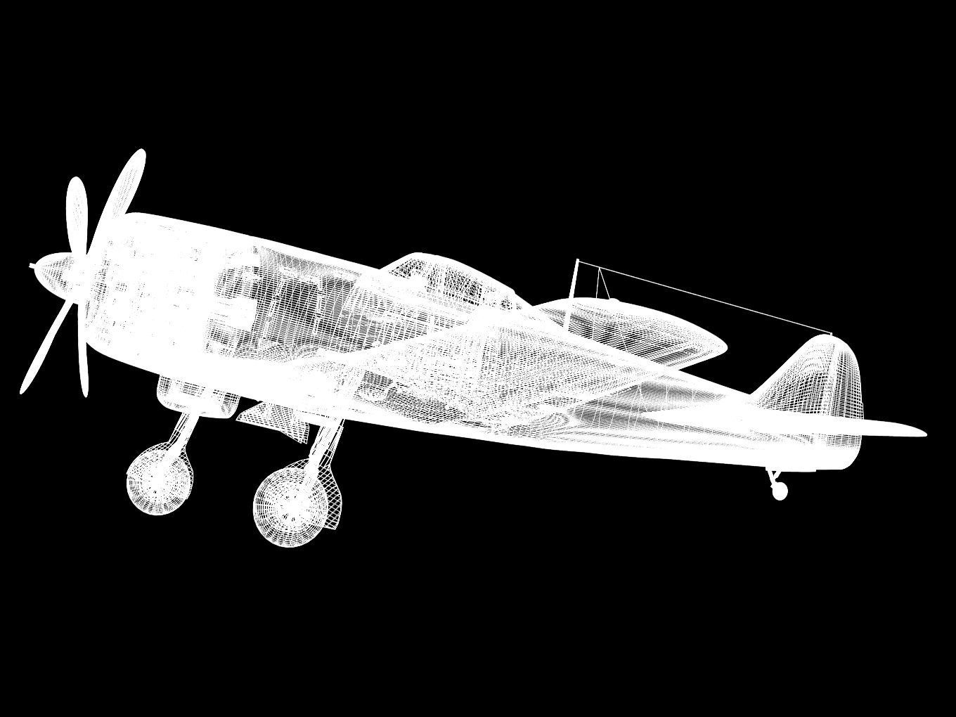 Nakajima Ki-84 Hayate 3D model_17
