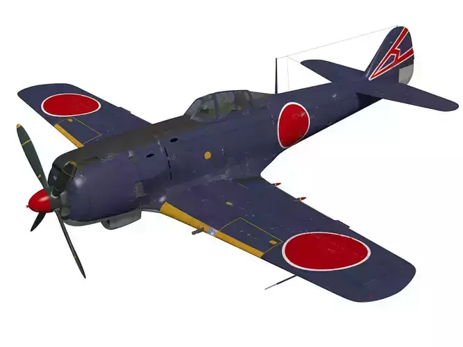 Nakajima Ki-84 Hayate 3D model