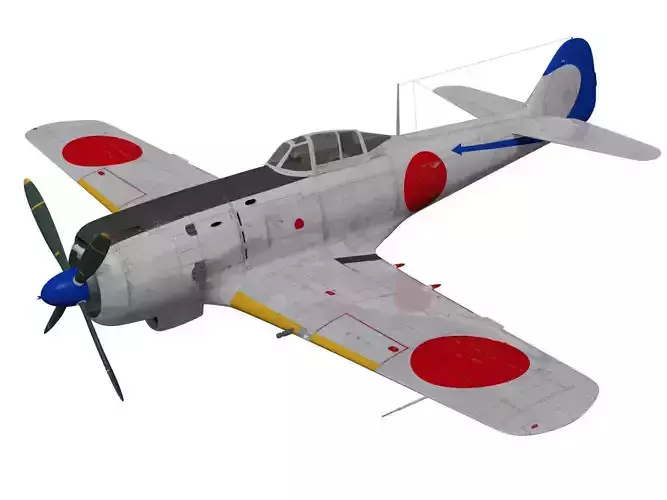 Nakajima Ki-84 Hayate 3D model