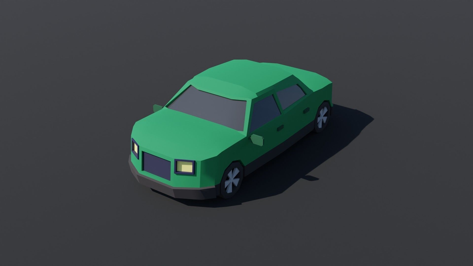 10 Low poly City Vehicles Low-poly 3D model_15