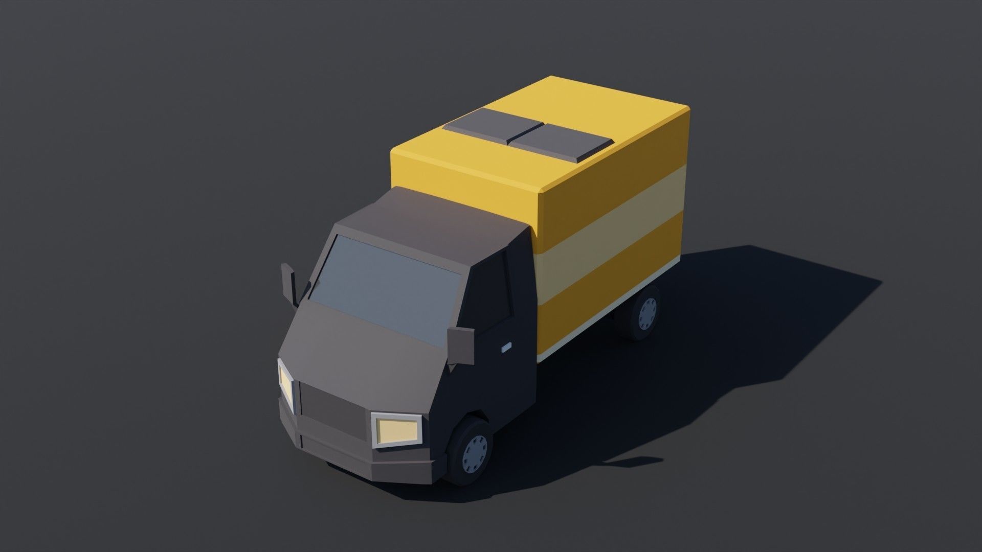 10 Low poly City Vehicles Low-poly 3D model_1