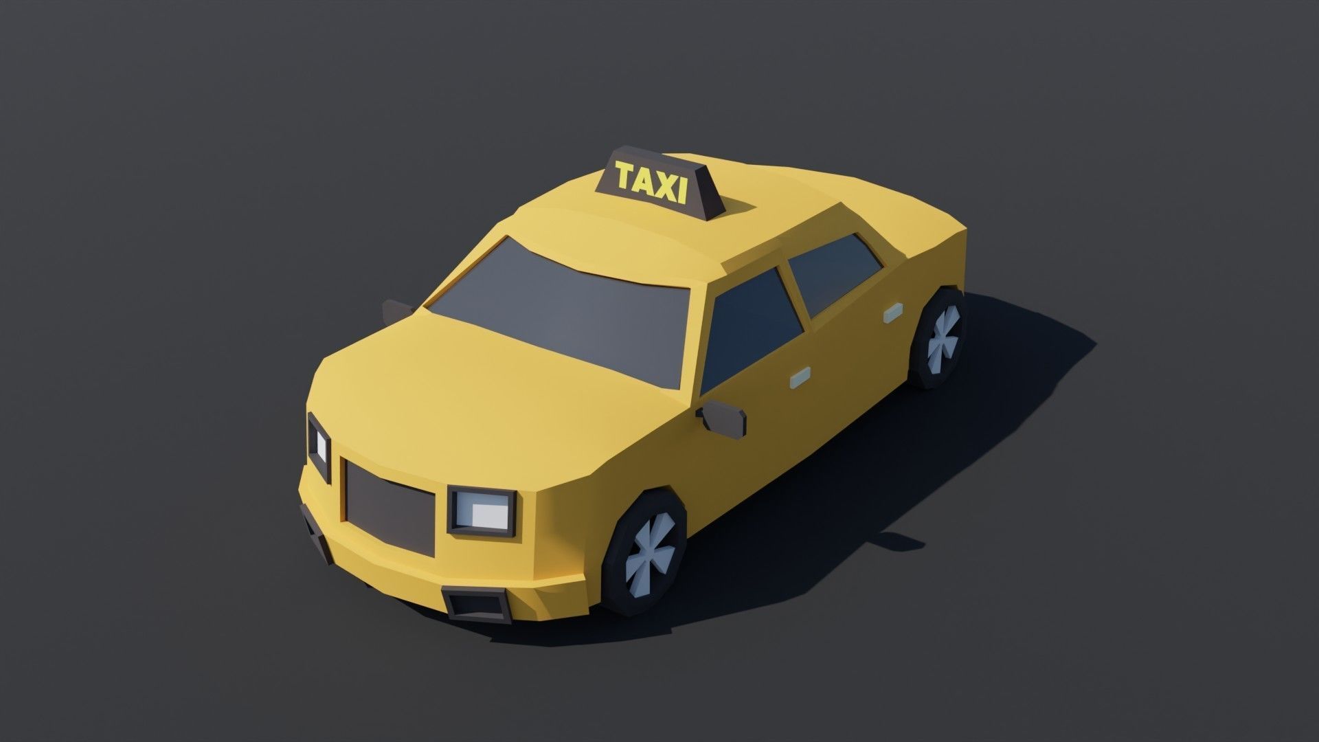 10 Low poly City Vehicles Low-poly 3D model_3