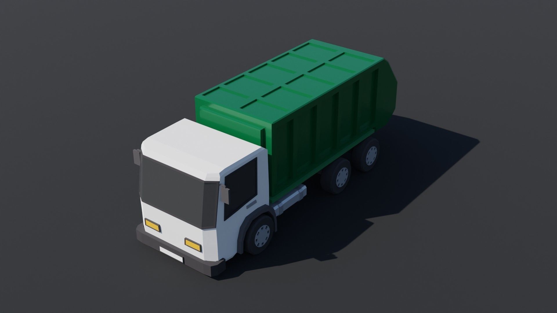 10 Low poly City Vehicles Low-poly 3D model_5