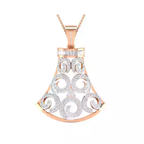 Women Pendant STL OBJ FBX Renders Details