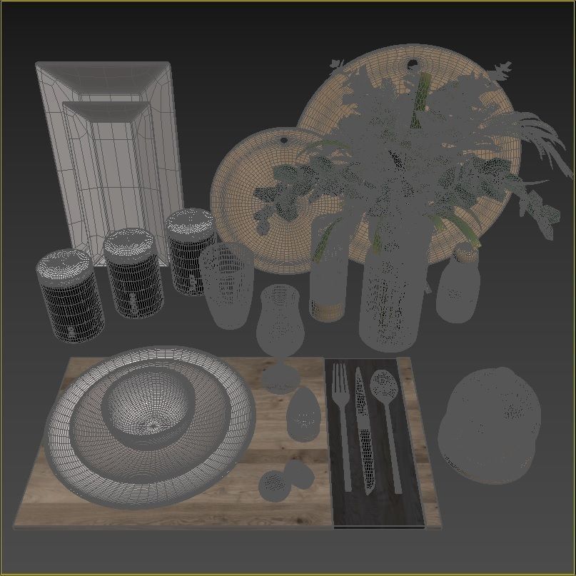 kitchen accessories RPM 01 3D model_5