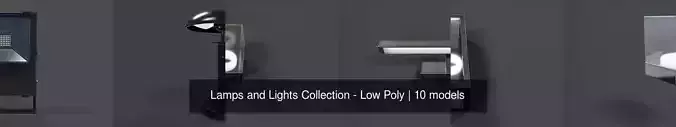 Lamps and Lights Collection - Low Poly 