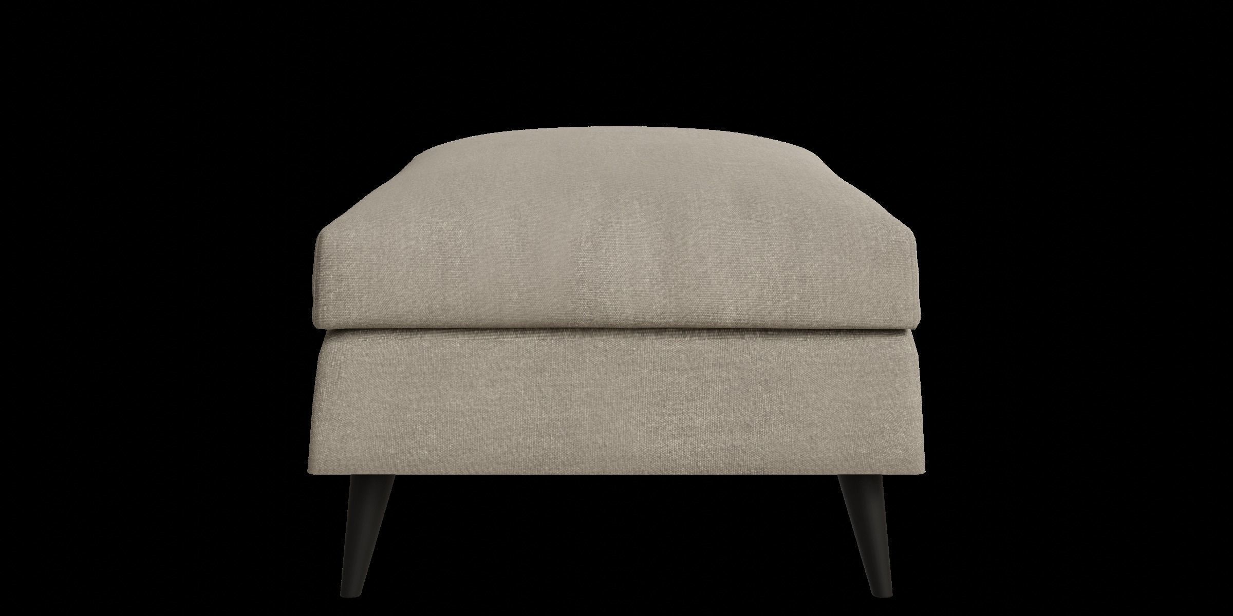 Rectangle Brown Pouf 3D model_5