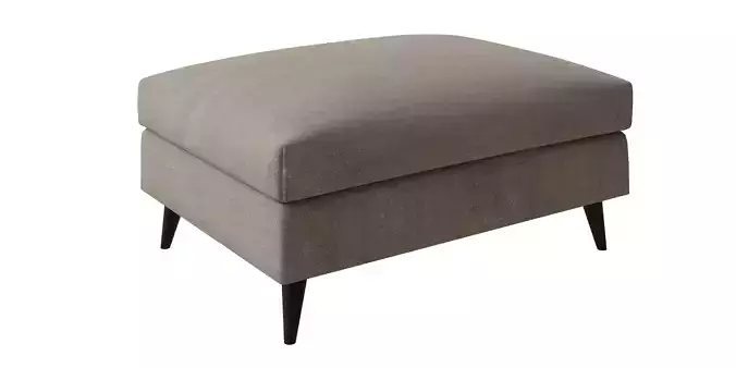 Rectangle Brown Pouf