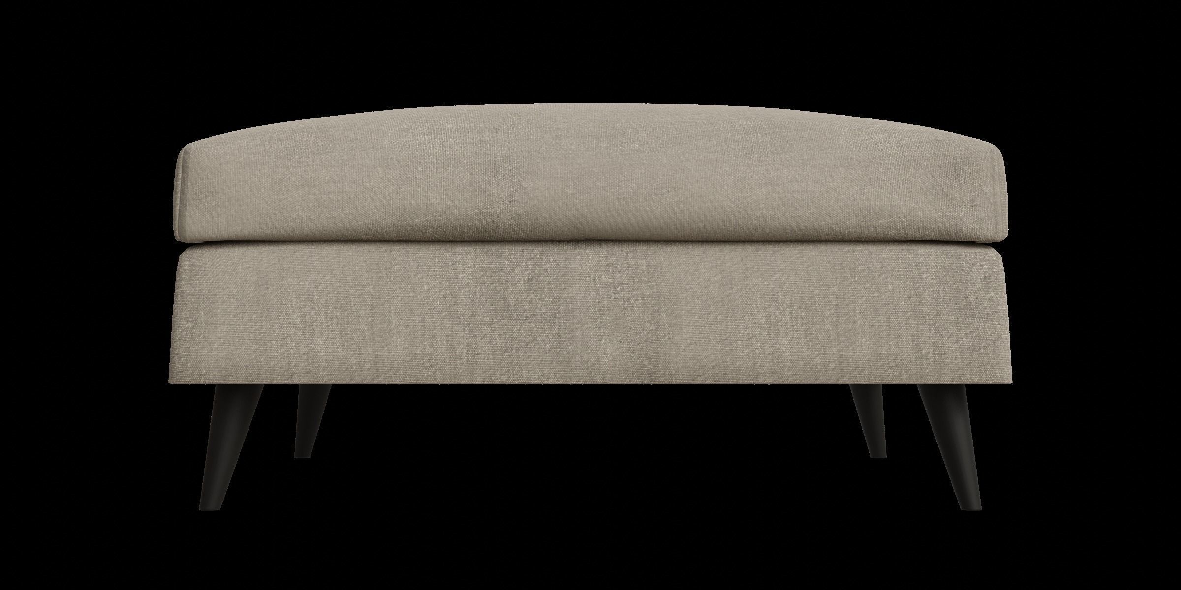 Rectangle Brown Pouf 3D model_1