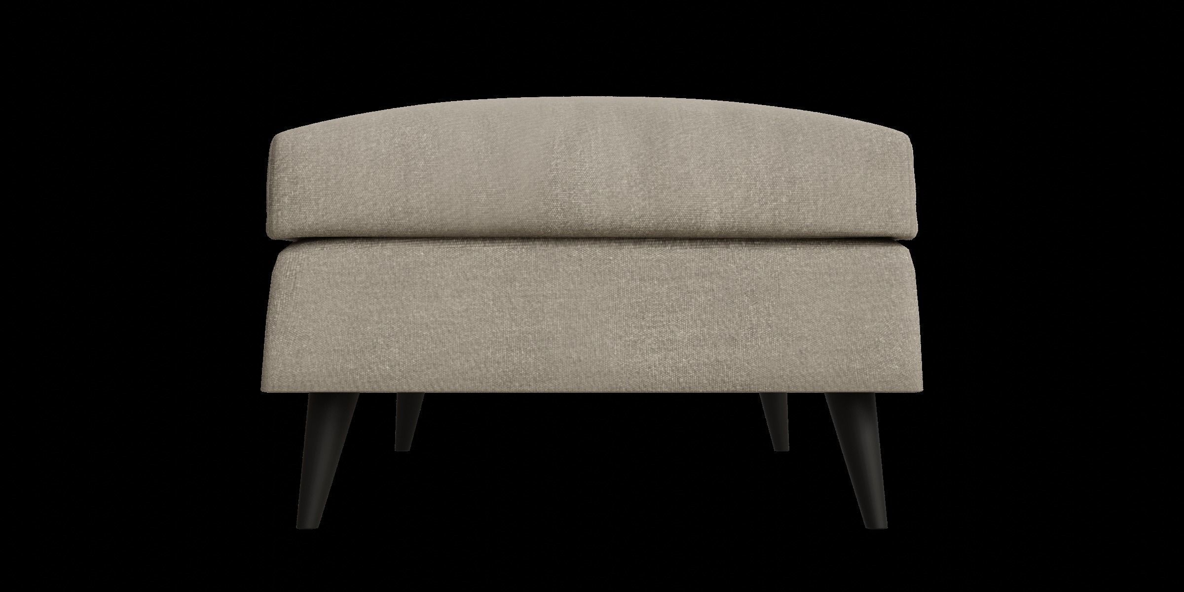 Rectangle Brown Pouf 3D model_2