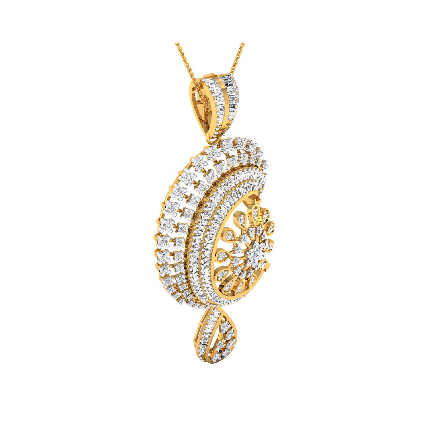 Women Pendant STL OBJ FBX Renders Details 3D print model_16