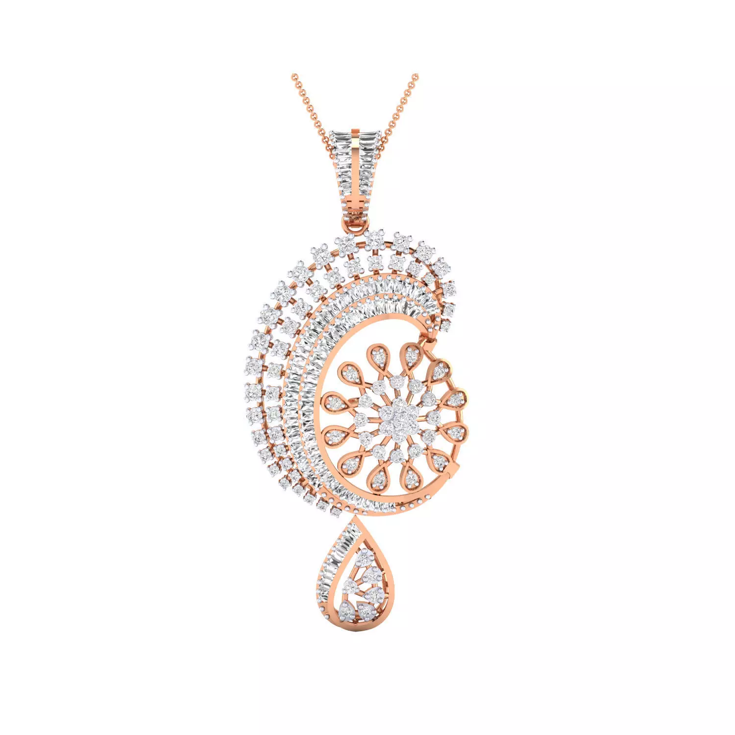 Women Pendant STL OBJ FBX Renders Details 3D print model_0