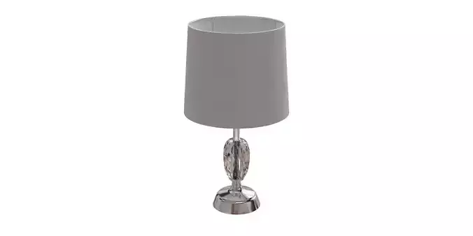 Chrome Crystal Table Lamp