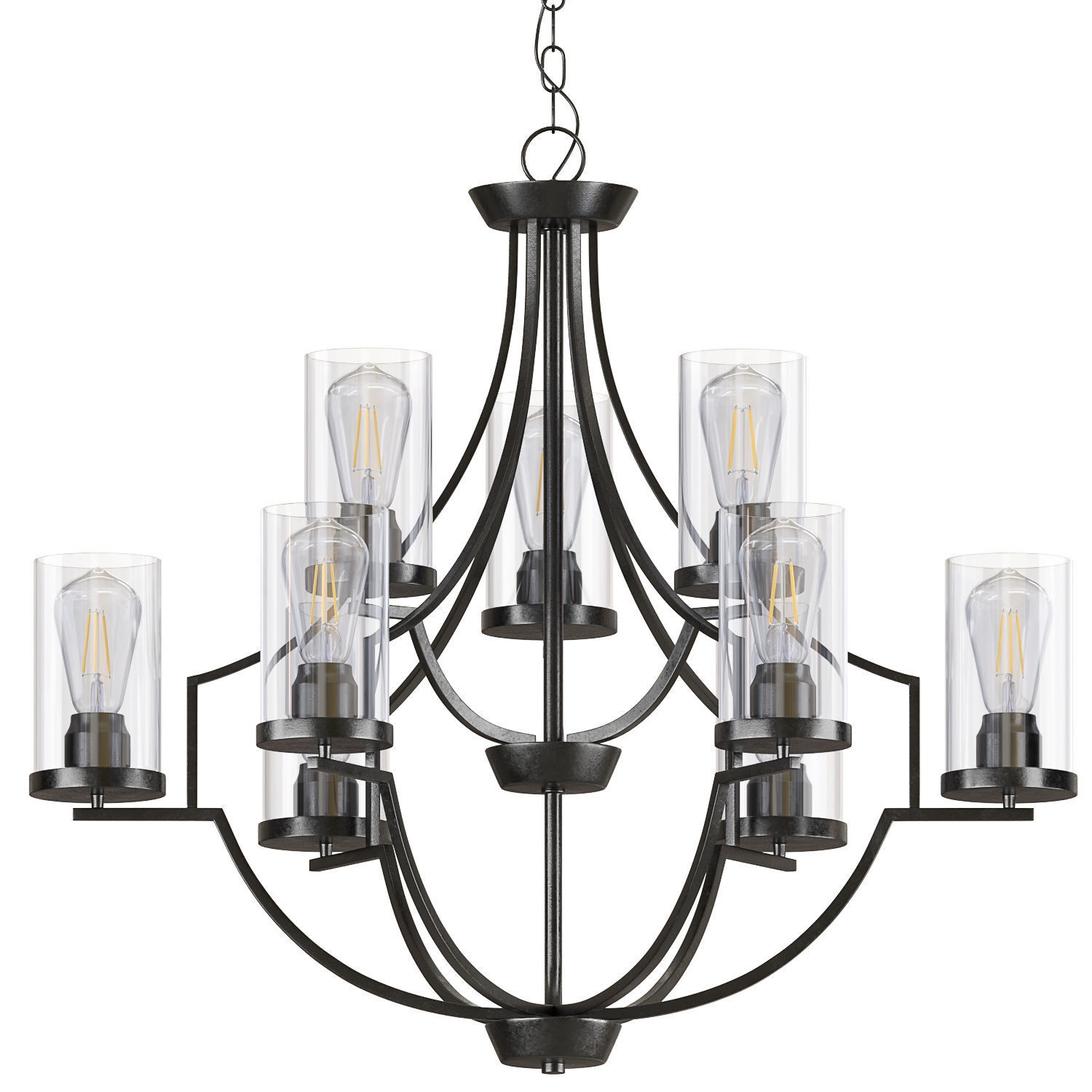 Rumaysa 9 Chandelier 3D model_1