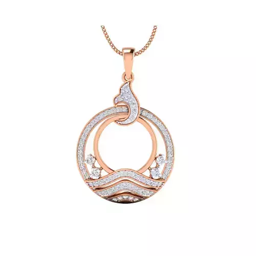 Women Pendant STL OBJ FBX Renders Details