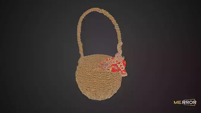 Game Ready Basket with Red Ribbon