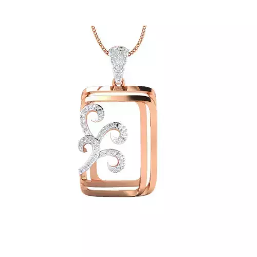 Women Pendant STL OBJ FBX Renders Details