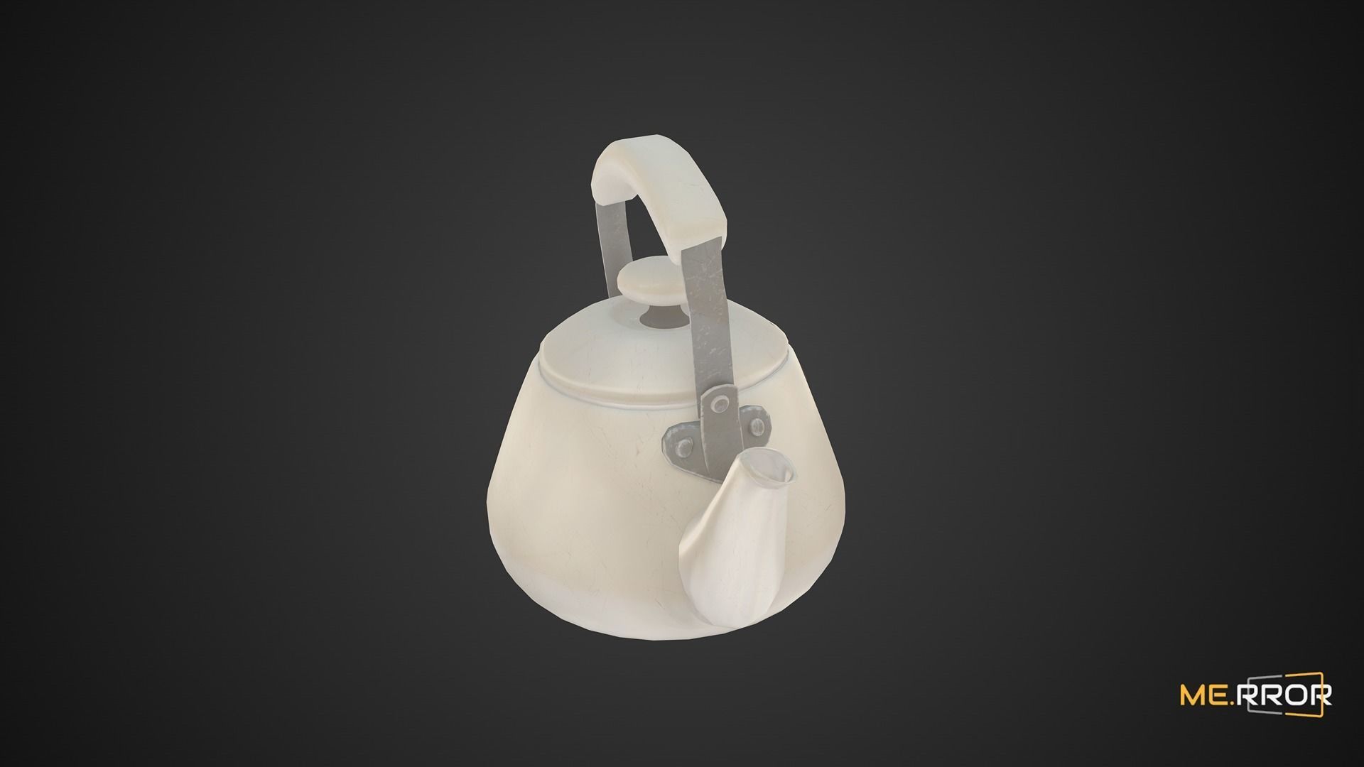 Game Ready Kettle Low-poly 3D model_11