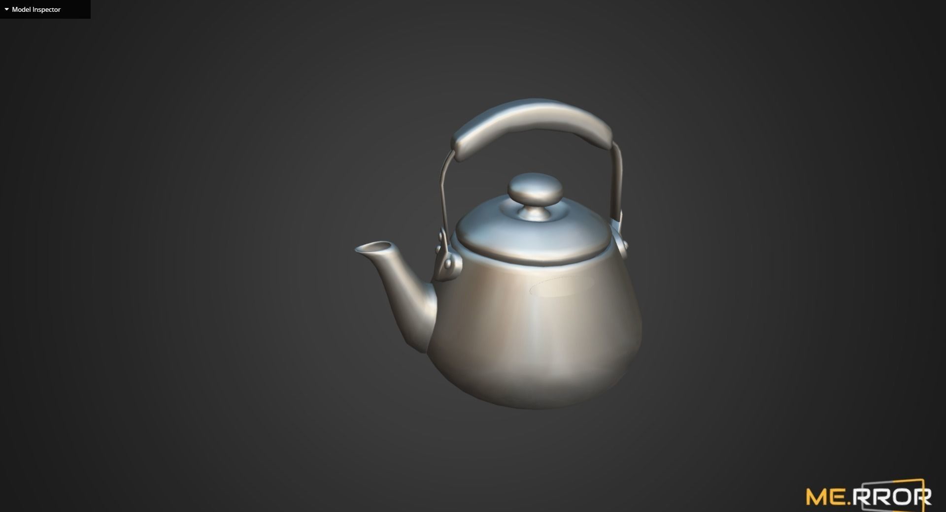 Game Ready Kettle Low-poly 3D model_9