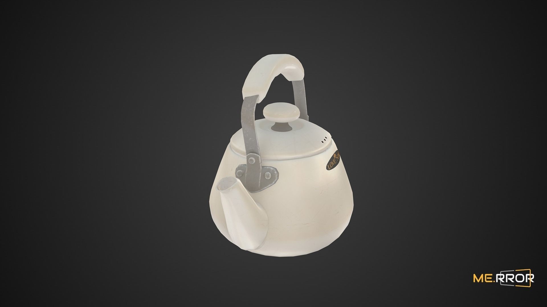 Game Ready Kettle Low-poly 3D model_5