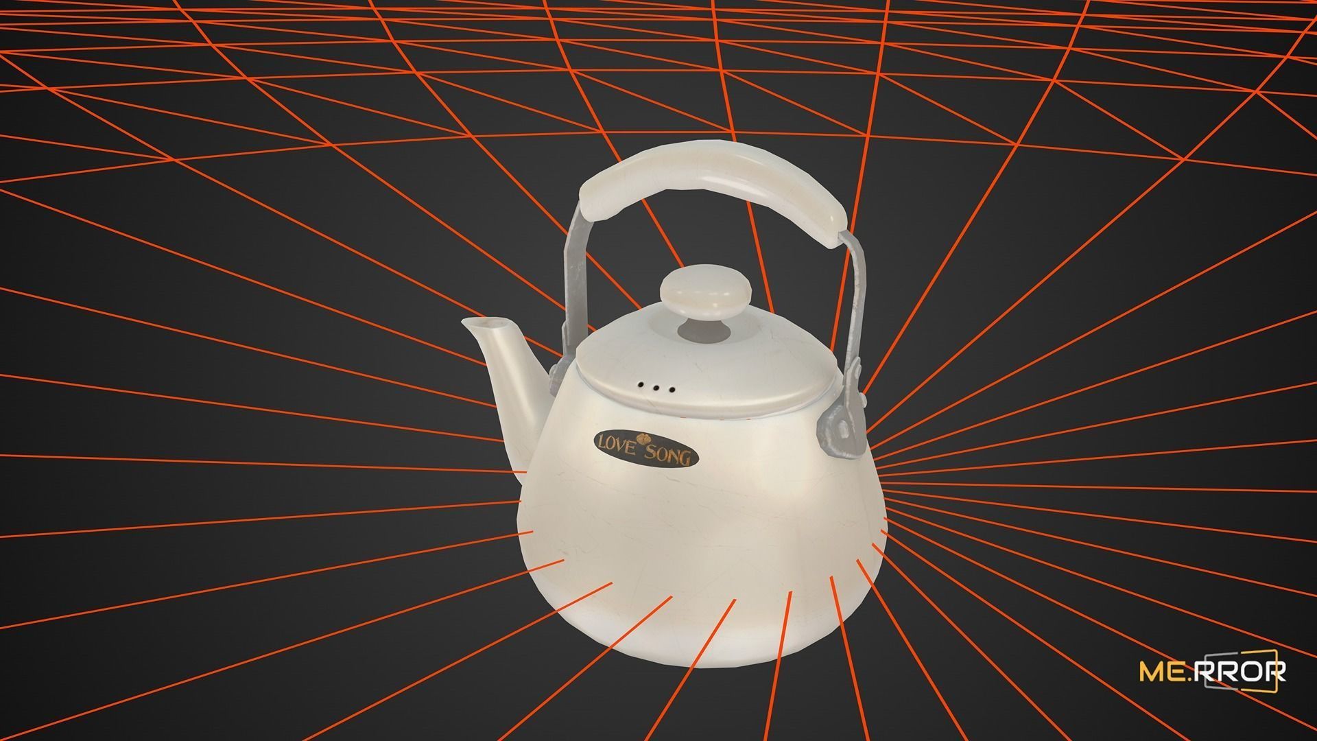 Game Ready Kettle Low-poly 3D model_10