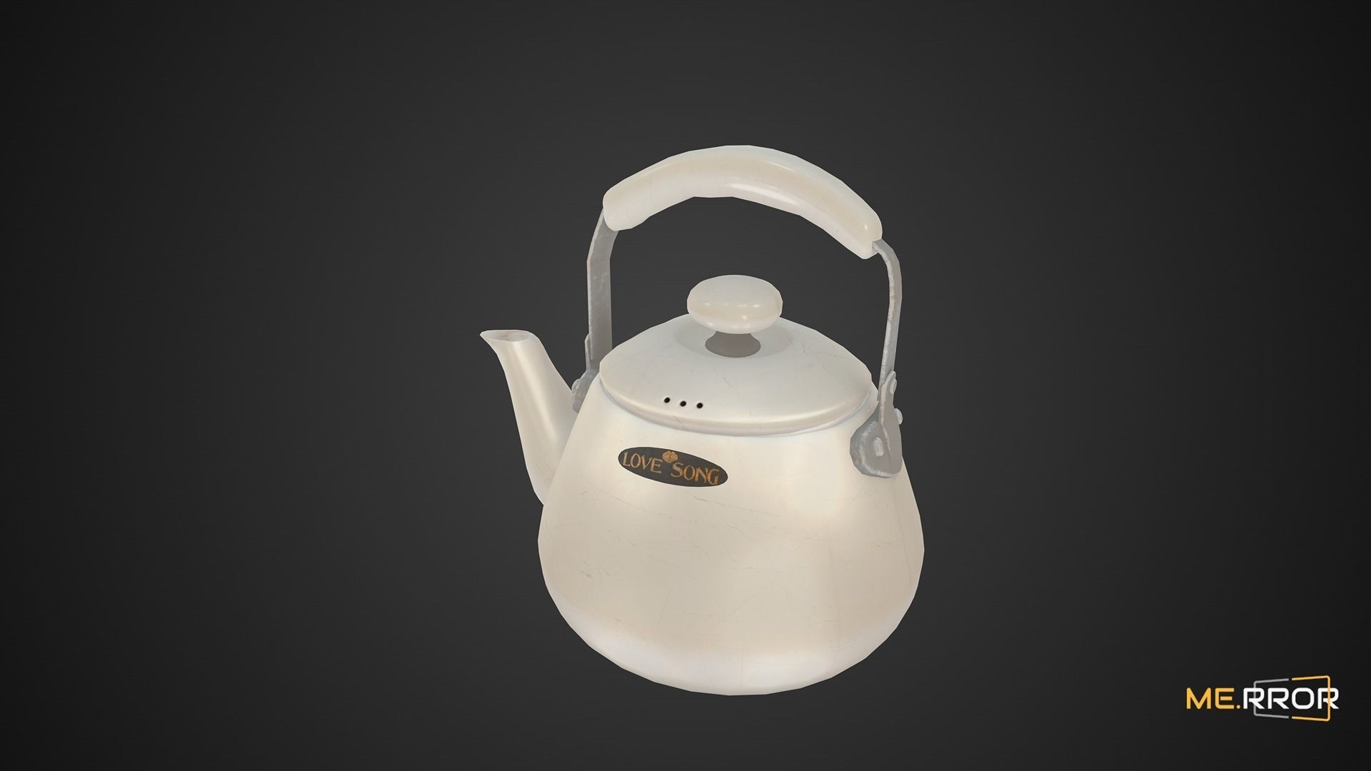 Game Ready Kettle Low-poly 3D model_1
