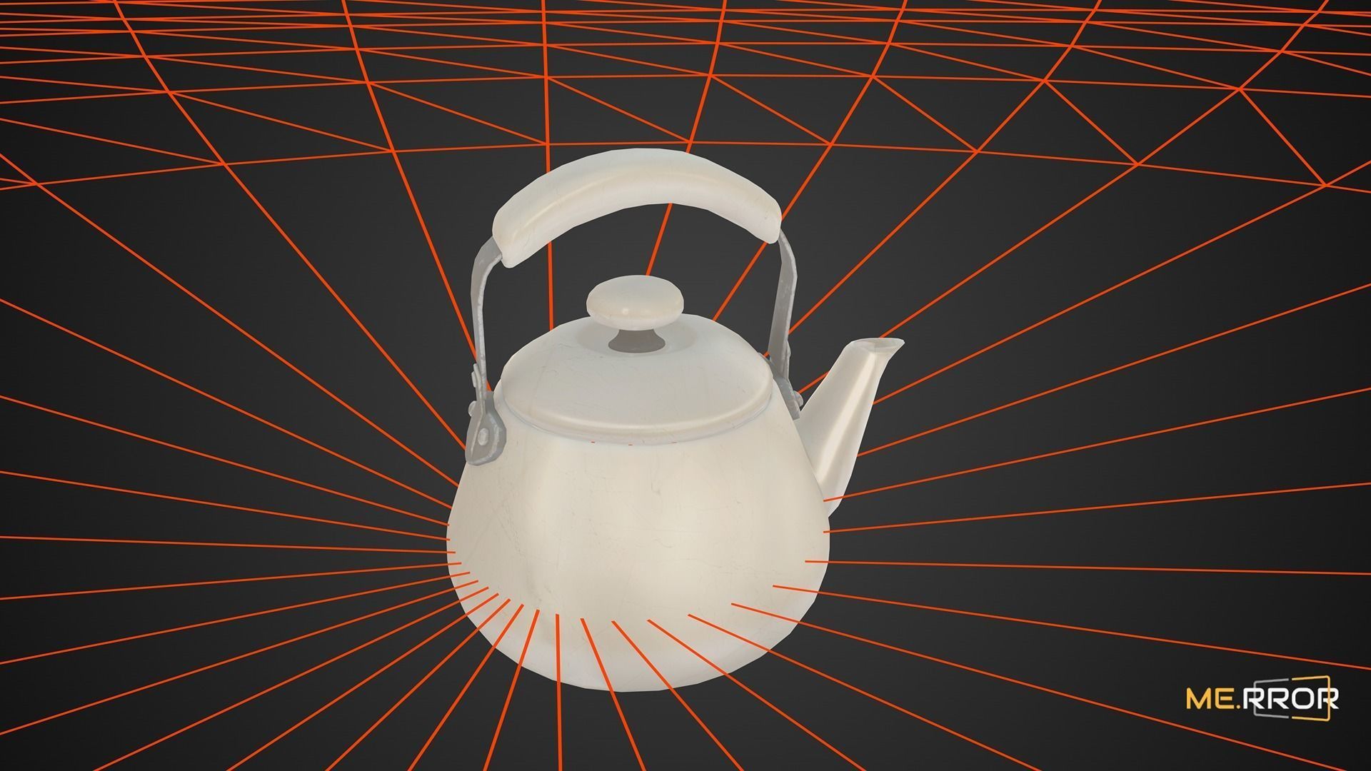 Game Ready Kettle Low-poly 3D model_7