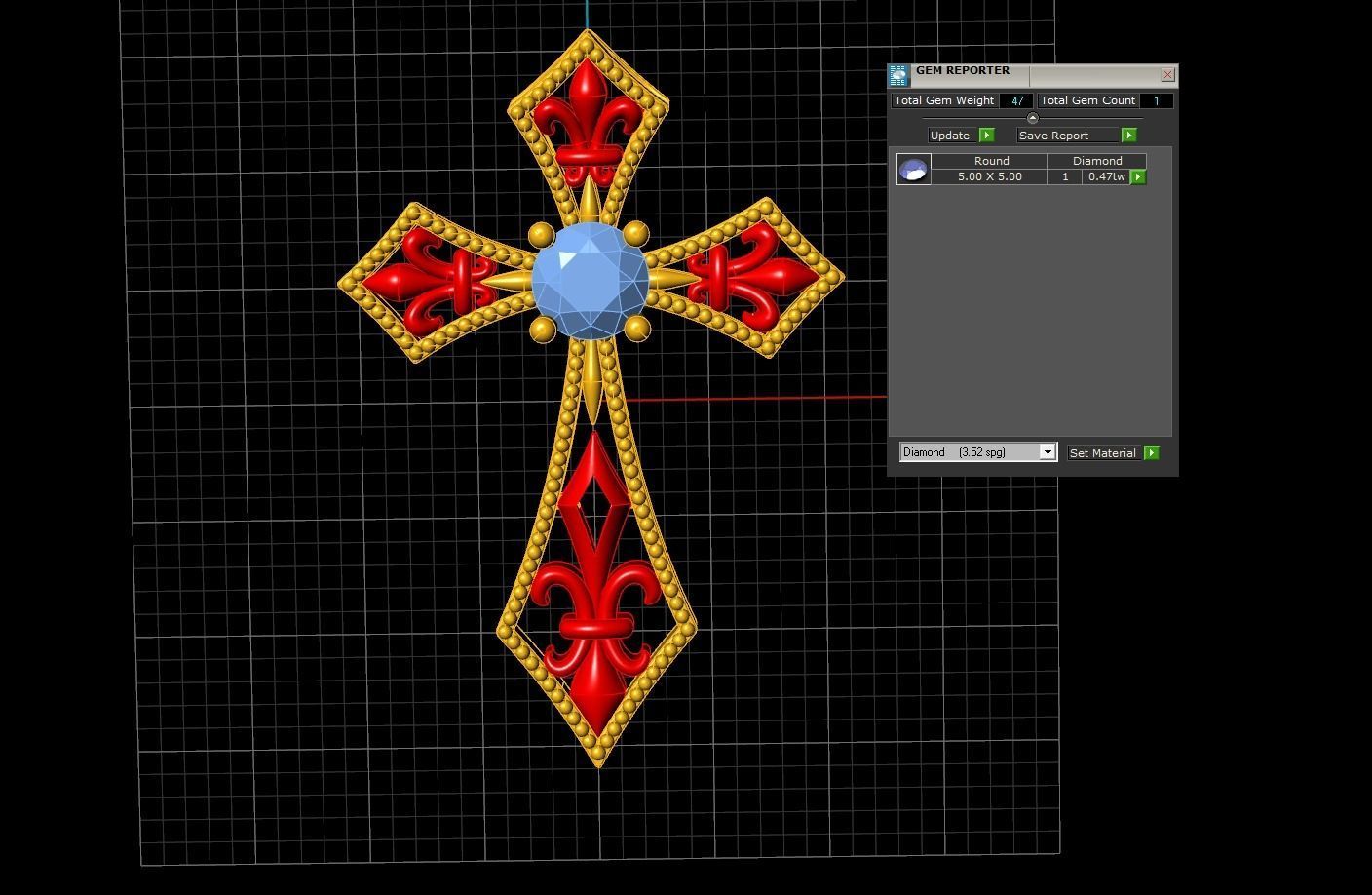 Stunning Cross Pendant 3D print model_3