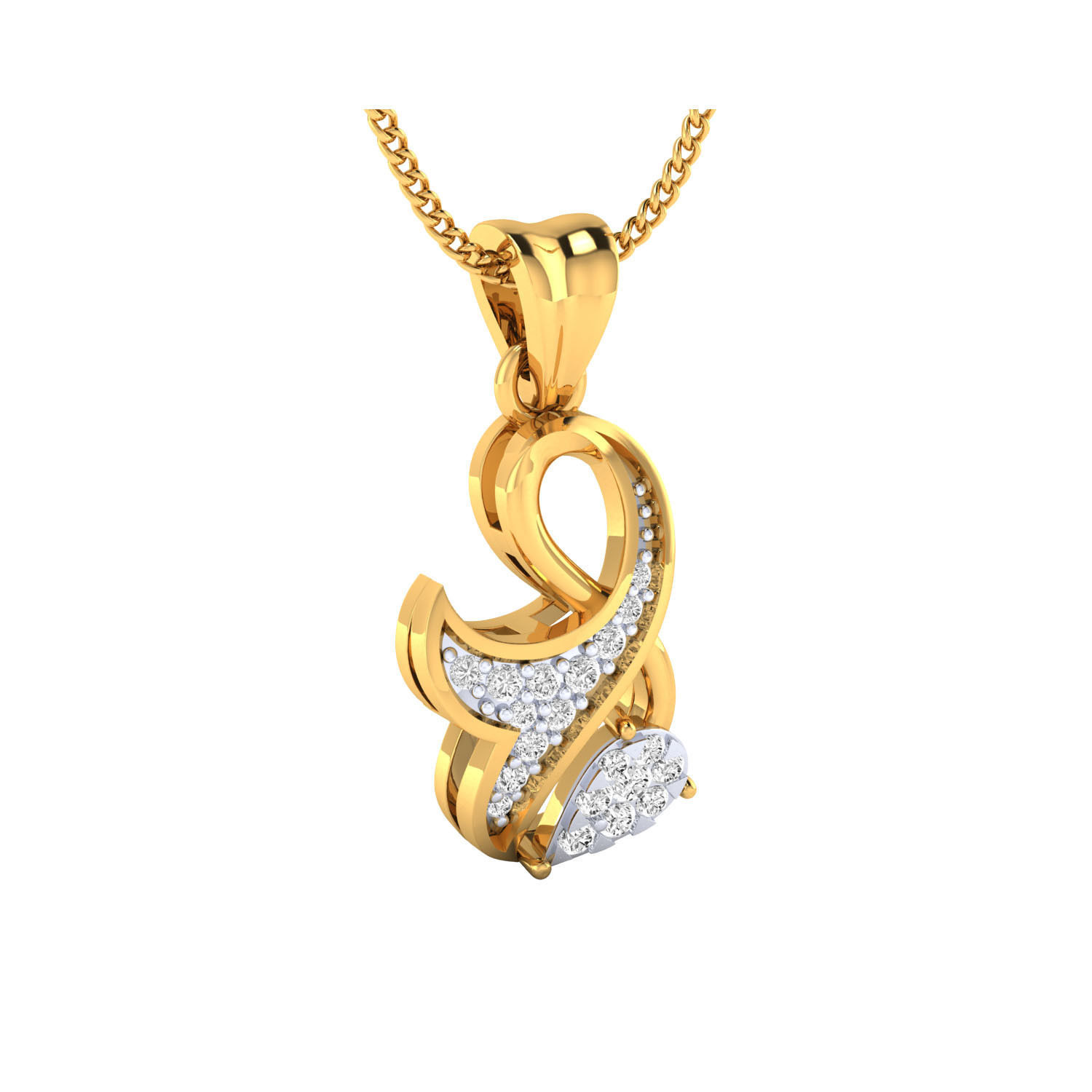 Women Pendant STL OBJ FBX Renders Details 3D print model_18