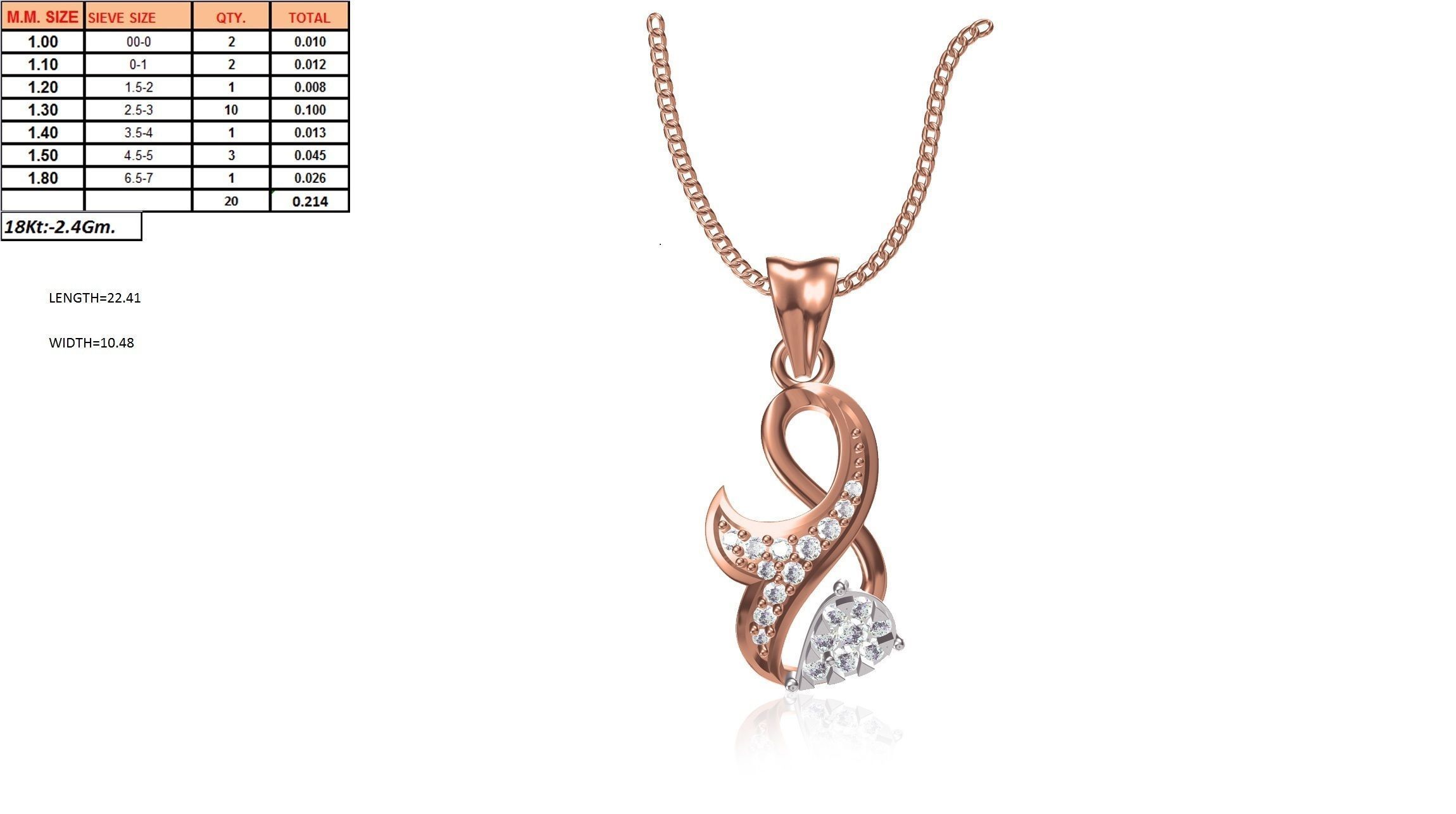 Women Pendant STL OBJ FBX Renders Details 3D print model_5