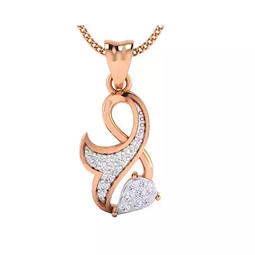 Women Pendant STL OBJ FBX Renders Details