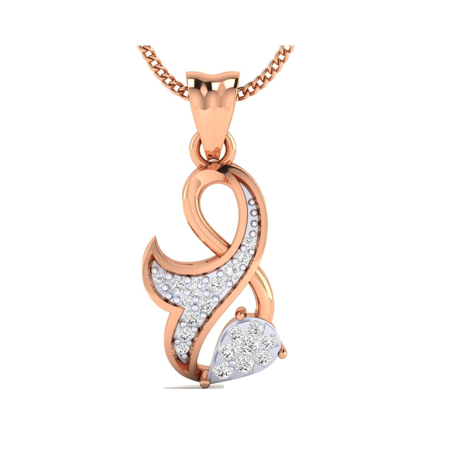 Women Pendant STL OBJ FBX Renders Details 3D print model_1