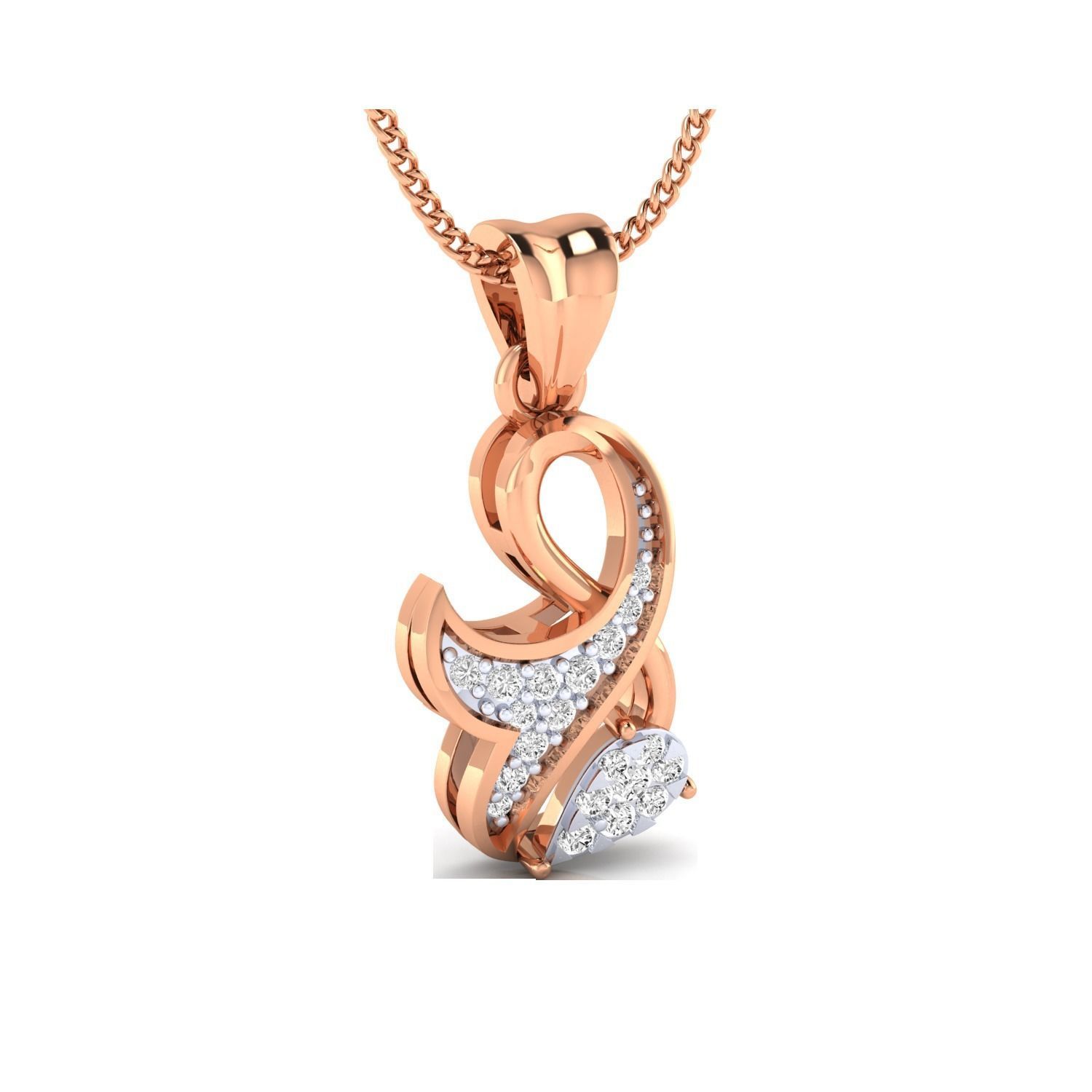 Women Pendant STL OBJ FBX Renders Details 3D print model_17