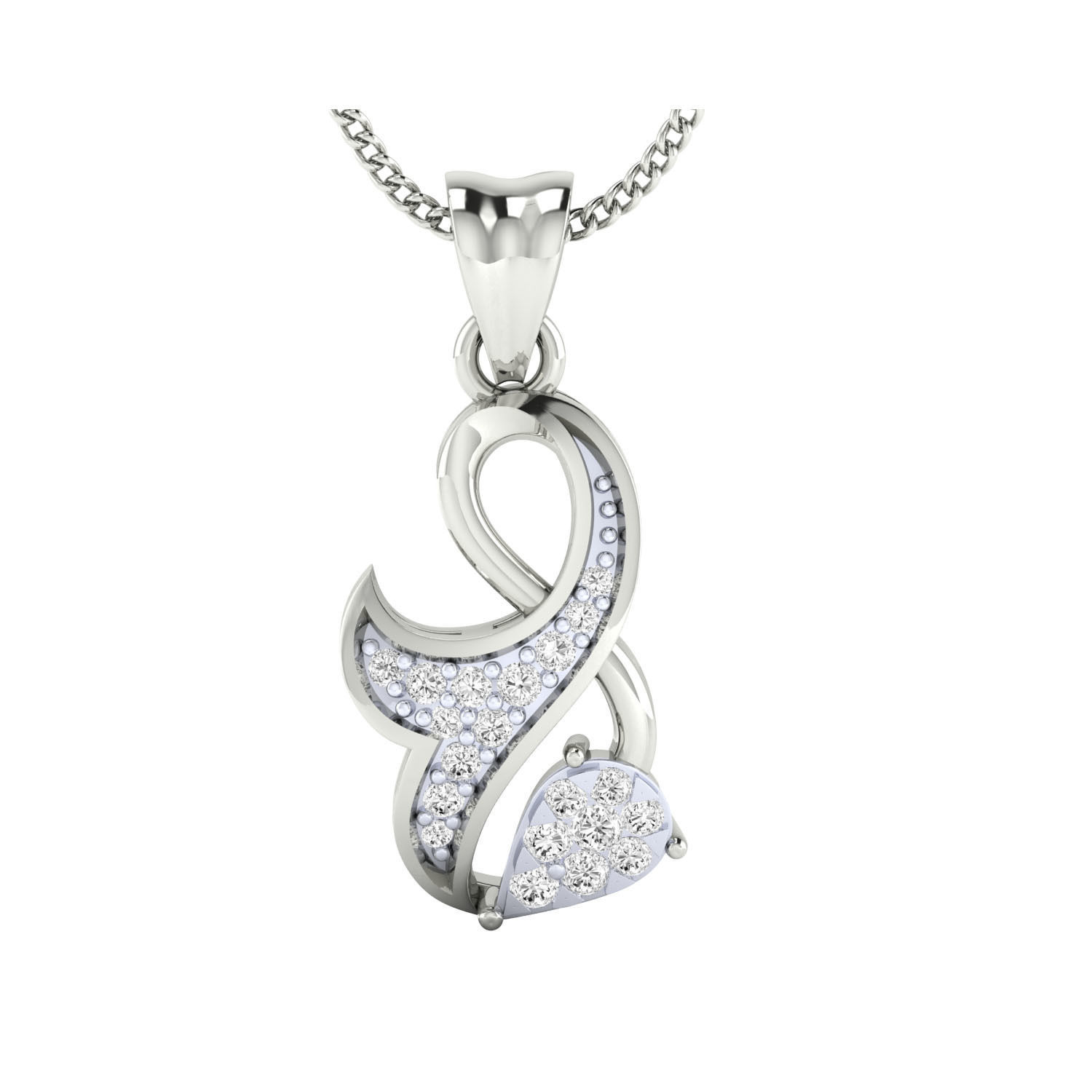 Women Pendant STL OBJ FBX Renders Details 3D print model_2