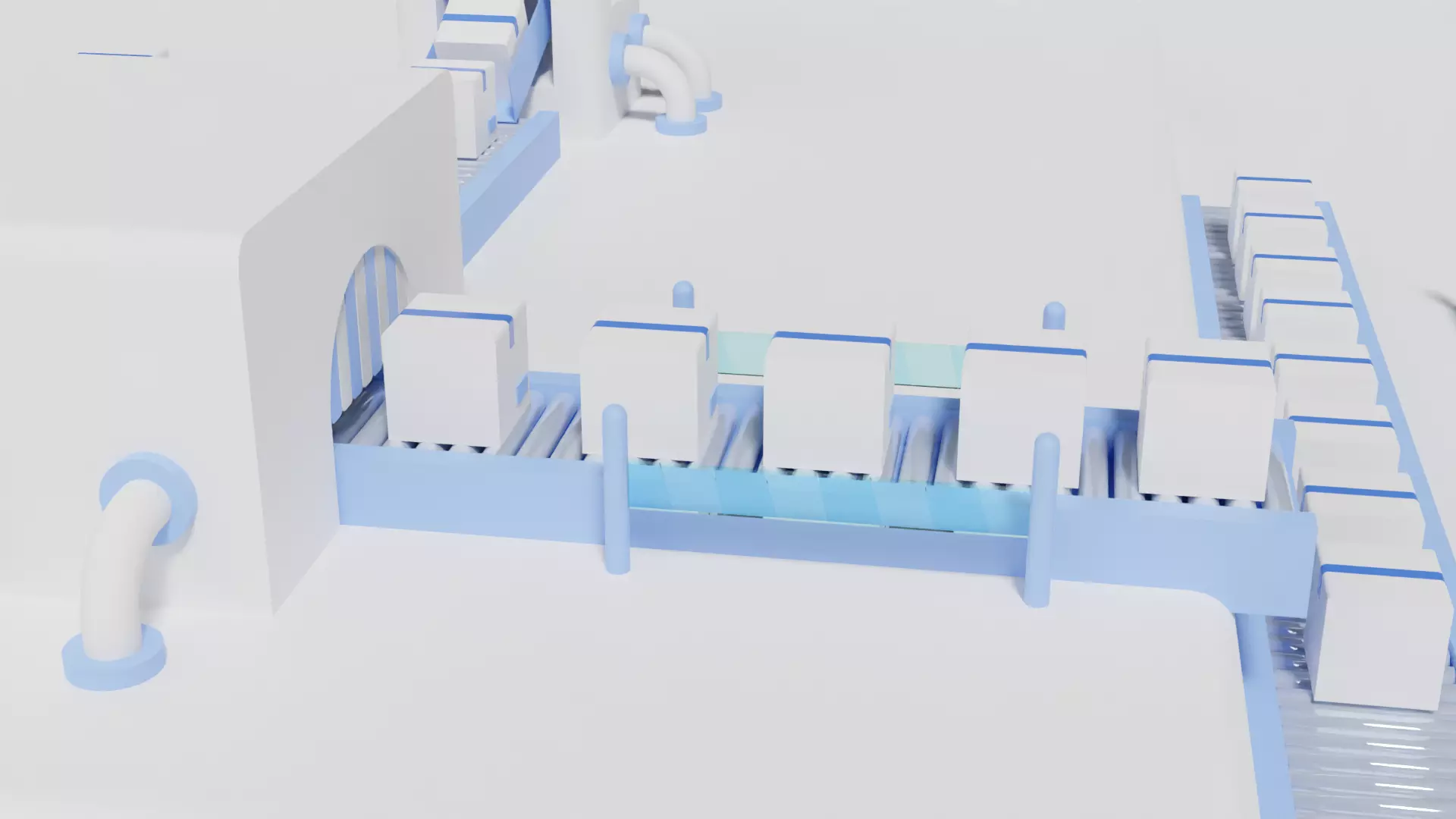 Cartoon assembly line 3D model_0