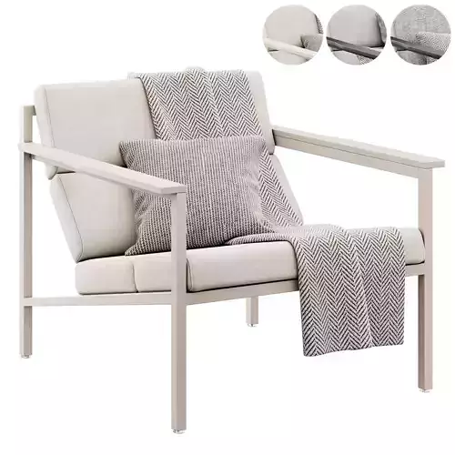 Halifax Lounge Chair by Gus Modern 3D model