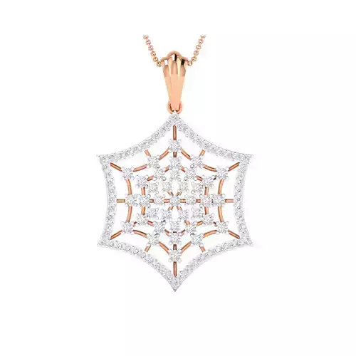 Women Flower Pendant STL OBJ FBX Renders Details